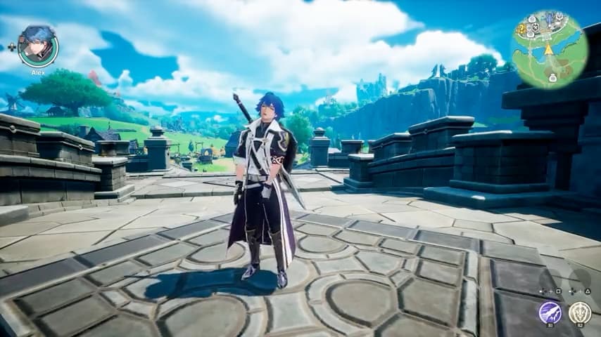 Alex shown in DragonSword Awakening gameplay