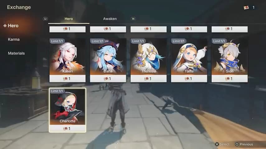 Charlotte shown in DragonSword Awakening gameplay