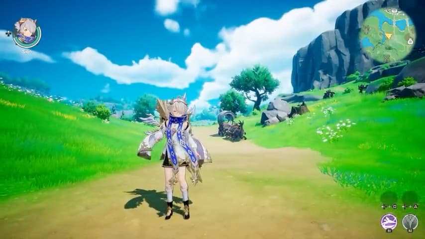 Sion shown in DragonSword Awakening gameplay